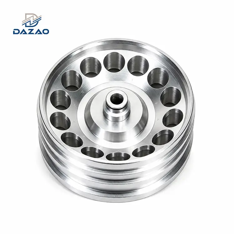 Lima Paksi CNC Mesin Aluminium Centrifuge Rotor Ketepatan